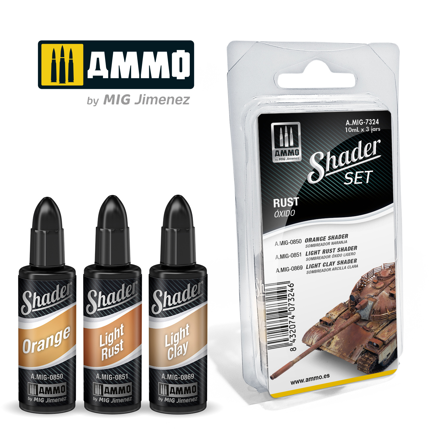 Ammo by Mig Jimenez Shader Set Rust - Ammo by Mig Jimenez - A.MIG-7324