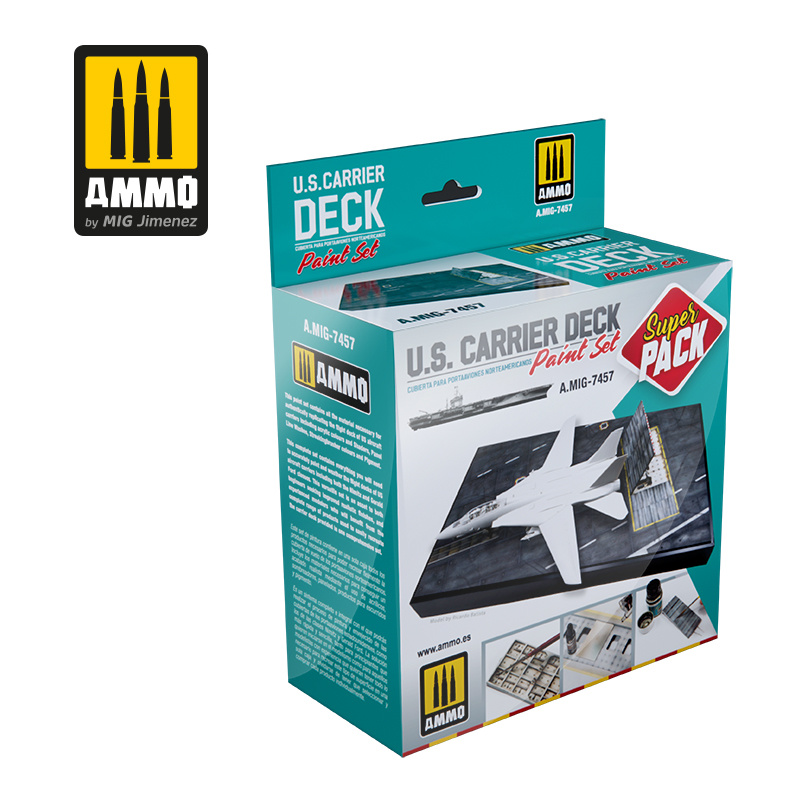 Ammo by Mig Jimenez U.S. Carrier Deck Paint Set - Ammo by Mig Jimenez - A.MIG-7457