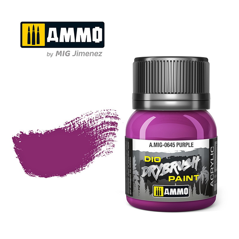 Ammo by Mig Jimenez Drybrush Purple - 40ml - Ammo by Mig Jimenez - A.MIG-0645