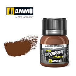 Drybrush Dark Brown - 40ml - Ammo by Mig Jimenez - A.MIG-0652