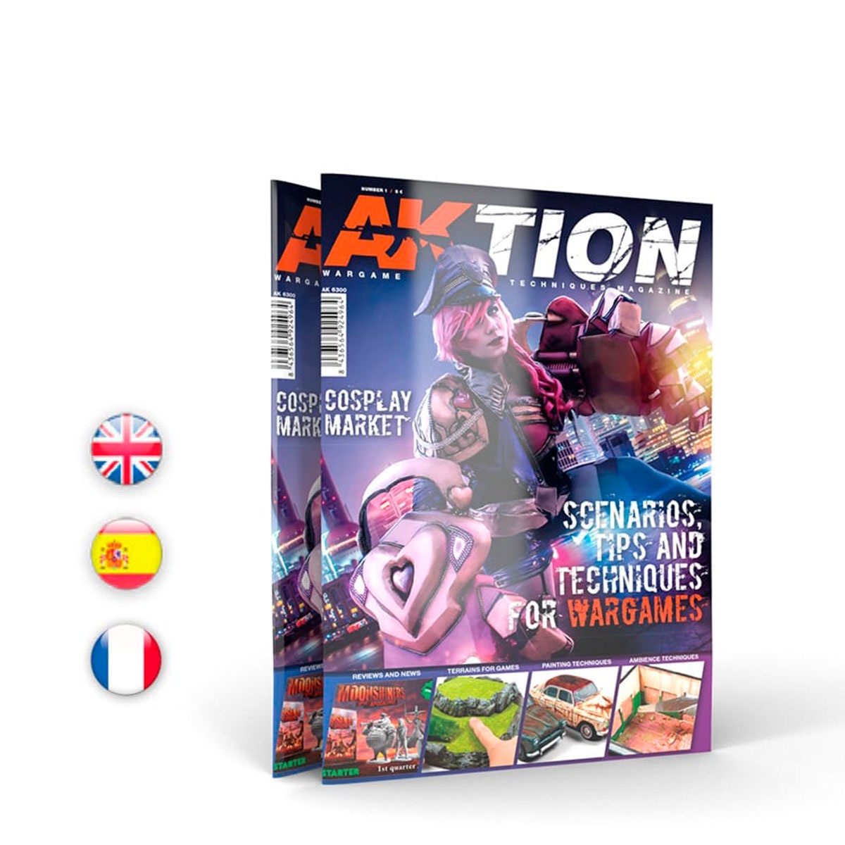 AK-Interactive Aktion Wargame Magazine - Issue 1. English  - AK-Interactive -  AK-6300