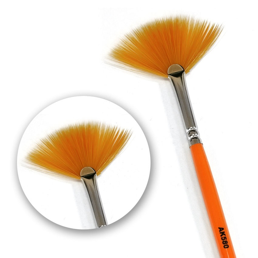 AK-Interactive Weathering Brush Fan Shape - AK-Interactive - AK-580