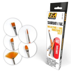 Survival Weathering Brush Set- AK-Interactive - AK-663