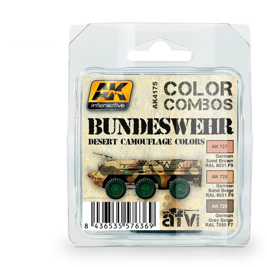 AK-Interactive Bundeswehr Desert Camouflage Colors Combo Set - AK-Interactive - AK-4175