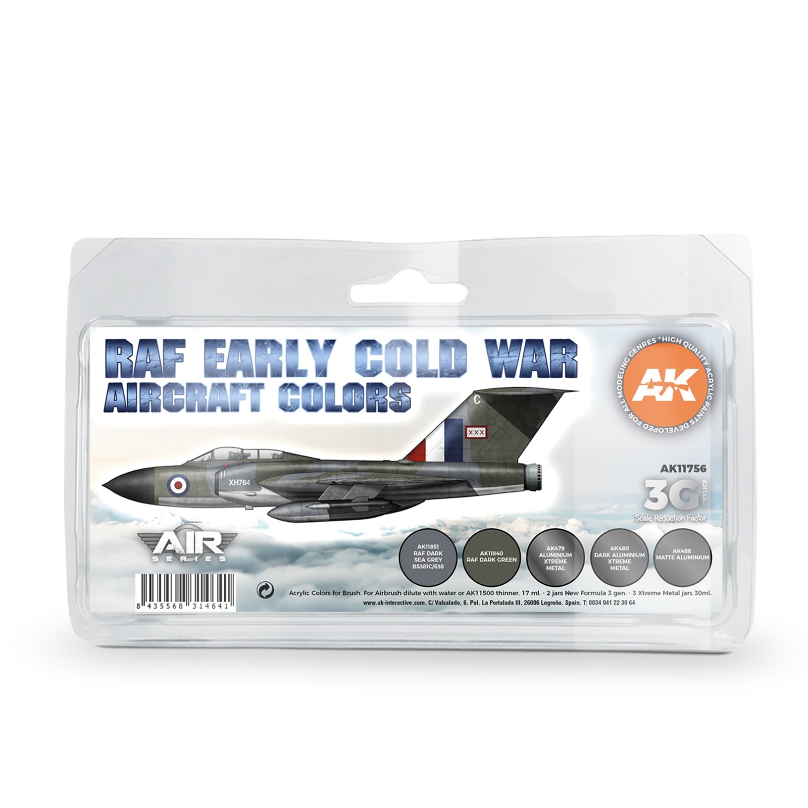 AK-Interactive Early Cold War RAF Aircraft Colors Set - AK-Interactive - AK-11756