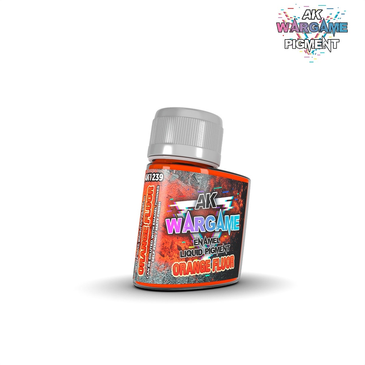 AK-Interactive Orange Fluor - Wargame Liquid Pigment - 35ml - AK-Interactive - AK-1239