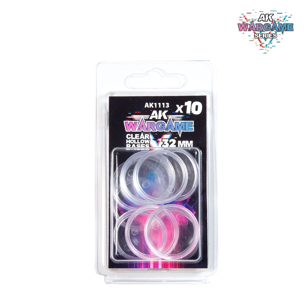 AK-Interactive Clear Hollow Base 32mm - 10 Units - AK-Interactive - AK-1113