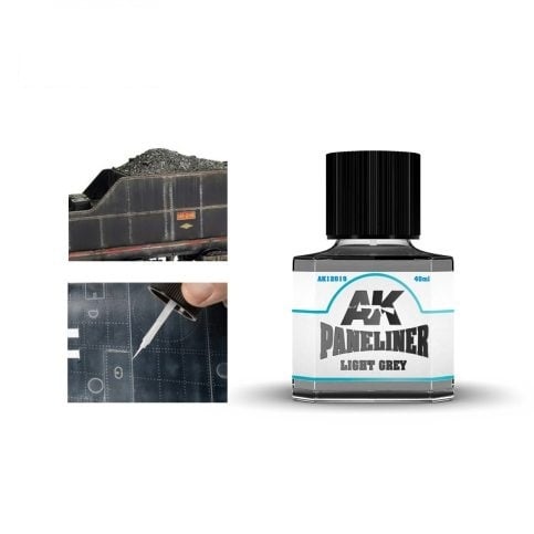 AK-Interactive Light Grey Paneliner 40ml - AK-Interactive - AK-12019