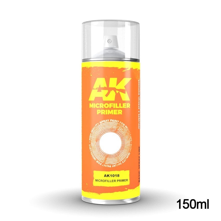AK-Interactive Spray-Paint - Microfiller Primer - Spray 150ml - AK-1018