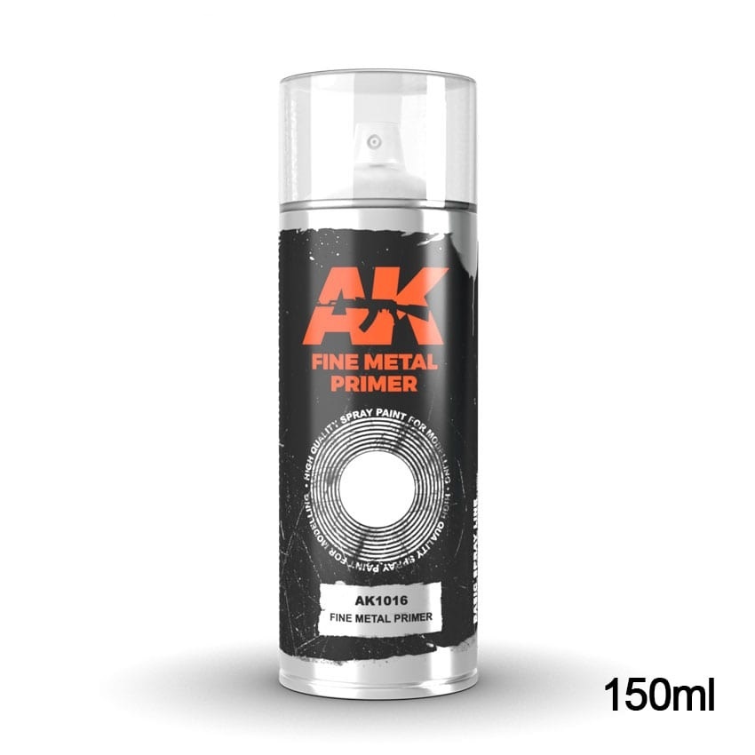 AK-Interactive Fine Metal Primer - Spray 150ml  - AK-1016