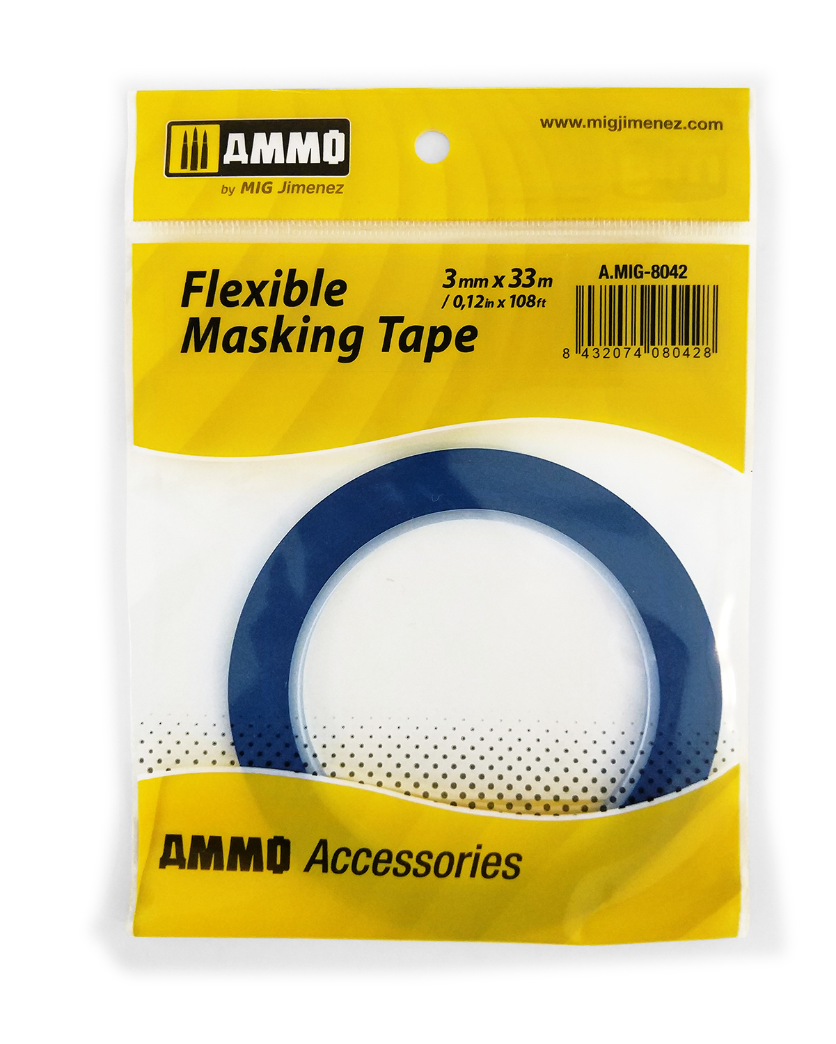 Ammo by Mig Jimenez Flexible Masking Tape (3mm X 33m) - Ammo by Mig Jimenez - A.MIG-8042