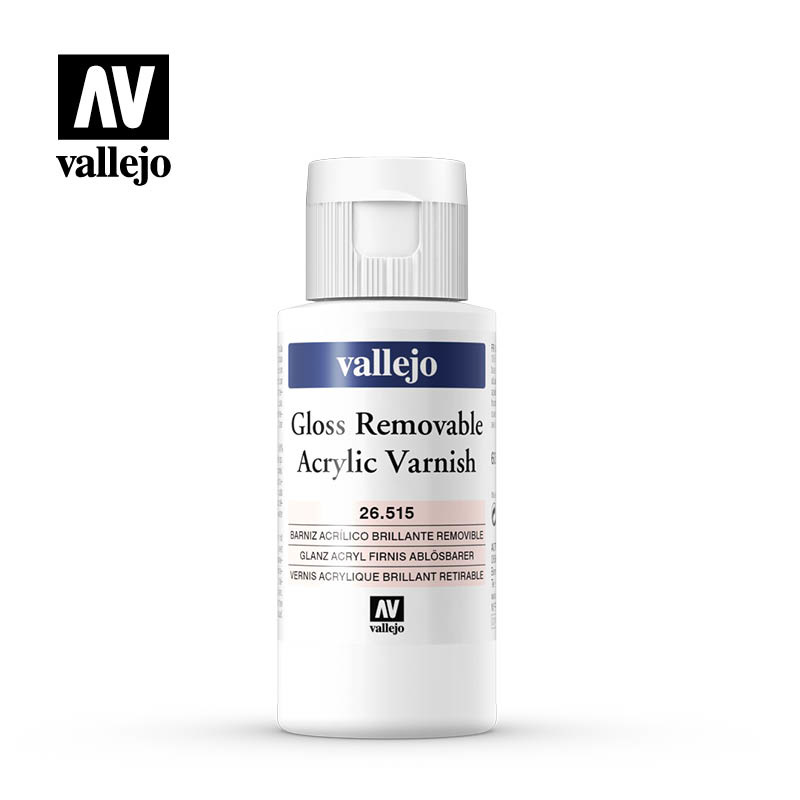 Vallejo Gloss Removable Varnish - 60ml - Vallejo - VAL-26515