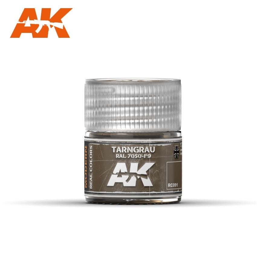 AK-Interactive Real Colors - Tarngrau RAL 7050-F9 - 10ml - RC091