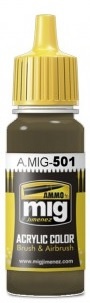 Ammo by Mig Jimenez Khaki Brown- FS33105 - 17ml - Ammo by Mig Jimenez - A.MIG-0501