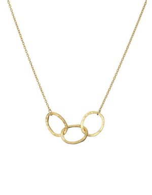 MARY K Brushed Gold Oval Link Necklace