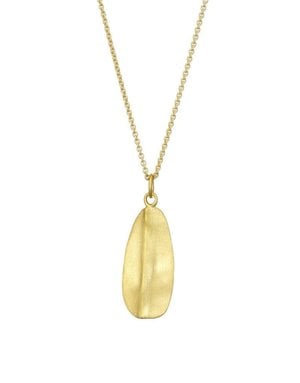 MARY K Brushed Gold Leaf Necklace