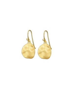 MARY K Brushed Gold Cornflake Earrings