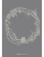 CLOVER RUA A4 Print Burren Wreath - Graphite