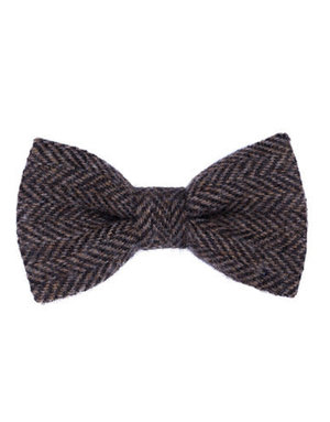 ORWELL AND BROWNE Donegal Tweed Bow Tie - Brindle