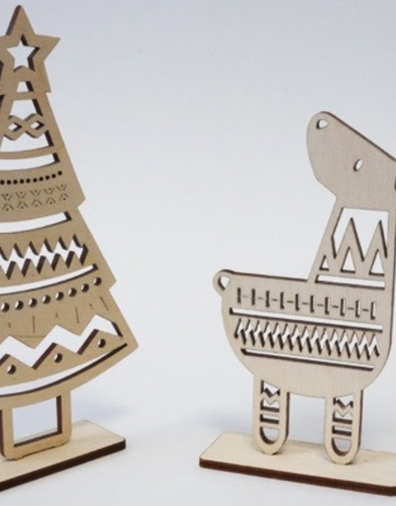 SNOW Wooden Decoration - Cosy Tree