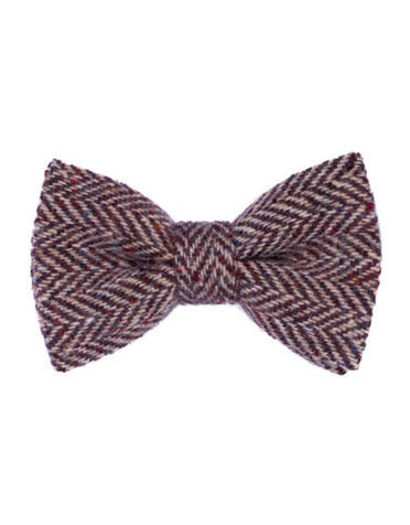 ORWELL AND BROWNE Donegal Tweed Bow Tie - Rubicund
