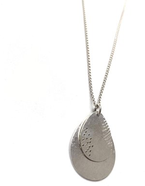 BERINA KELLY JEWELLERY Shore Leaf and Feather Necklace