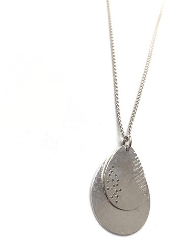 BERINA KELLY JEWELLERY Shore Leaf and Feather Necklace