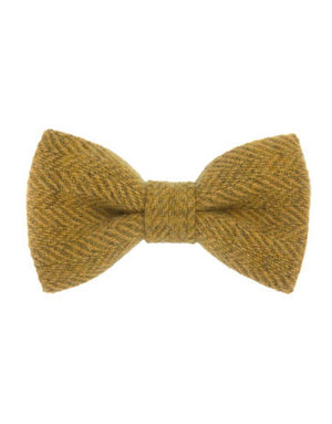 ORWELL AND BROWNE Donegal Tweed Bow Tie - Amber