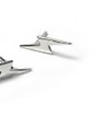 MARY K Silver Lightning Bolt Stud Earrings