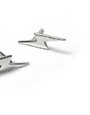 MARY K Silver Lightning Bolt Stud Earrings