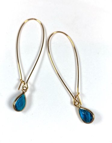 K KAJOUX Mini Ellie Teardrop Long Earrings