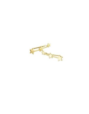 MARY K Gold Shooting Stars Climber Earrings