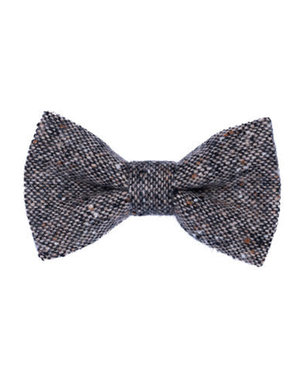ORWELL AND BROWNE Donegal Tweed Bow Tie - Dappled Salt and Pepper