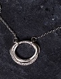 LYNSEY DE BURCA Carran Pendant Necklace - Silver