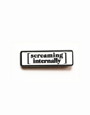 FINTAN WALL DESIGN Enamel Badge - Screaming Internally