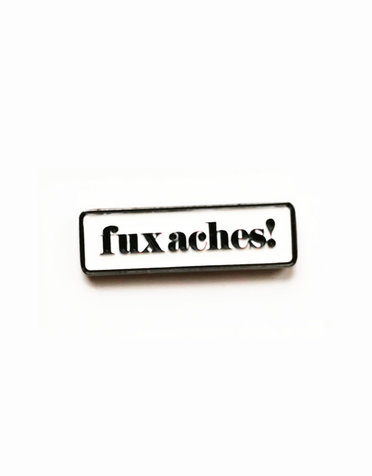 FINTAN WALL DESIGN Enamel Badge - Fuxaches!