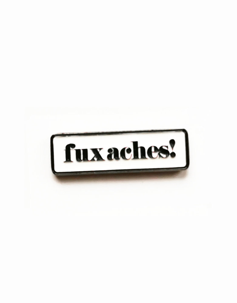 FINTAN WALL DESIGN Enamel Badge - Fuxaches!