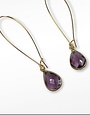 K KAJOUX Plum Deco Teardrop Long Earrings