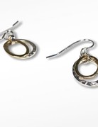 LYNSEY DE BURCA Carran Drop Earrings -  Silver/Gold