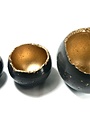 KAIKO STUDIO Wabi-Sabi Concrete Candleholder/Planter - Large Charcoal