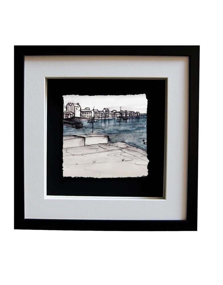 STEPHEN FARNAN STUDIO The Long Walk Porcelain  Sketch - Black Frame