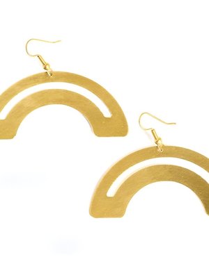 DAKIDAKI DESIGN Roza Brass Earrings
