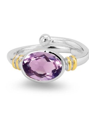 GALLARDO AND BLAINE Senna Ring - Amethyst Silver/Gold