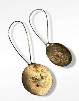 GHOST & BONESETTER Gealach Gold Hook Earrings