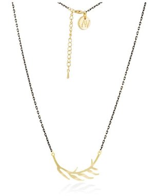 ARIA-V Gold Leaf Necklace