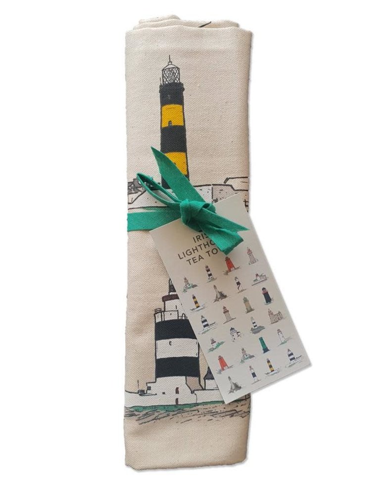 CLOVER RUA Tea Towel - Irish Lighthouses