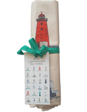 CLOVER RUA Tea Towel - Irish Lighthouses