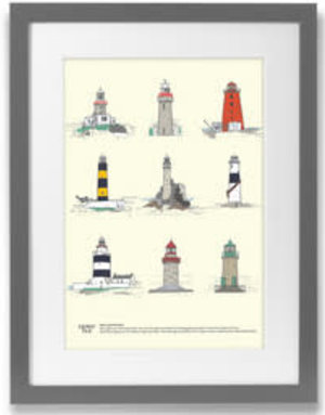 CLOVER RUA A4 Print Irish Lighthouses
