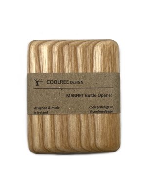 COOLREE DESIGN Magnet Bottle Opener Rectangle Ash