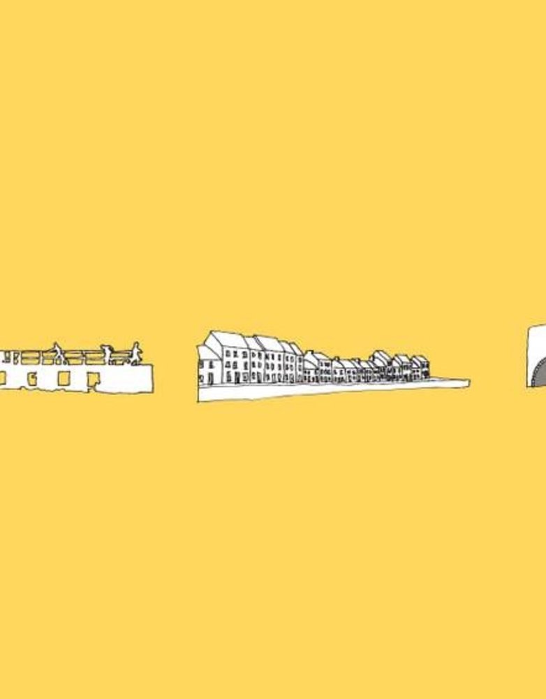 MY SHOP COLLECTION A3 Print Galway Icons - Yellow